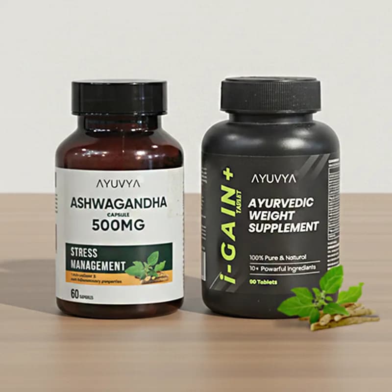 Ayuvya Ashwagandha and i-Gain+ Combo