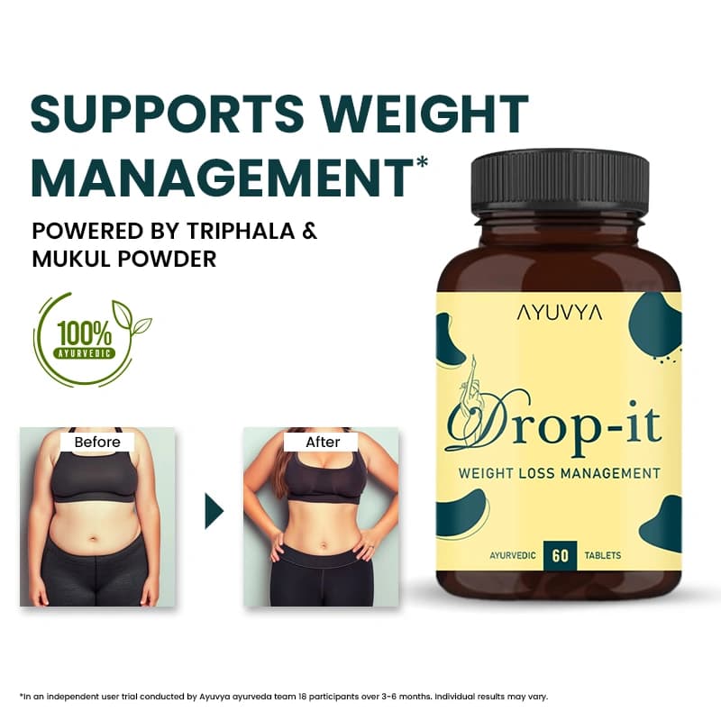 Ayuvya Drop-it | 60 Tablets | With Diet Chart