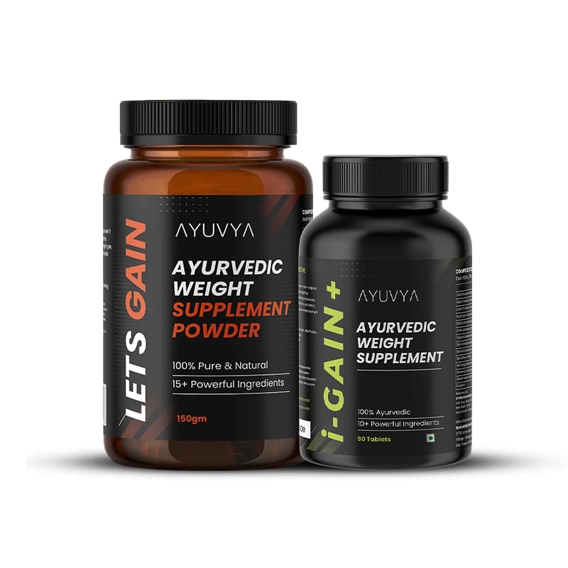 Ayuvya Lets Gain & i-Gain+ Weight Gain Combo