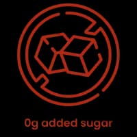 0g added sugar