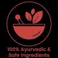 100% ayurvedic & safe ingredients